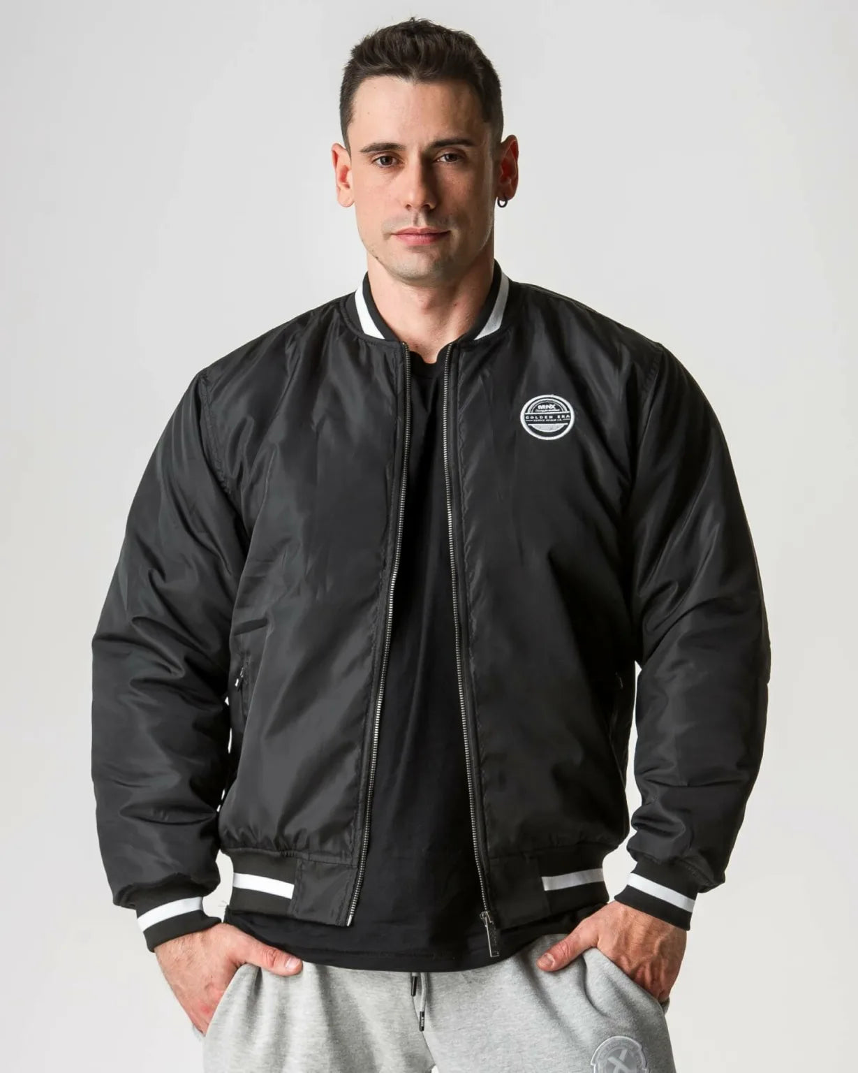 GIUBBOTTO BOMBER MNX GOLDEN ERA, NERO