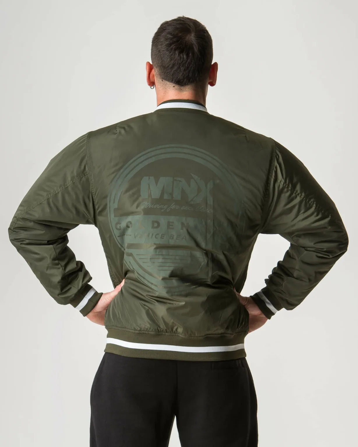GIUBBOTTO BOMBER MNX GOLDEN ERA, DARK VERDE