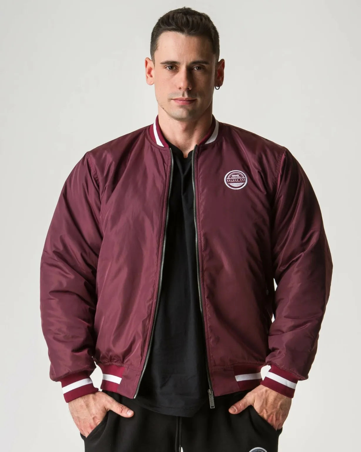 GIUBBOTTO BOMBER MNX GOLDEN ERA, MAROON