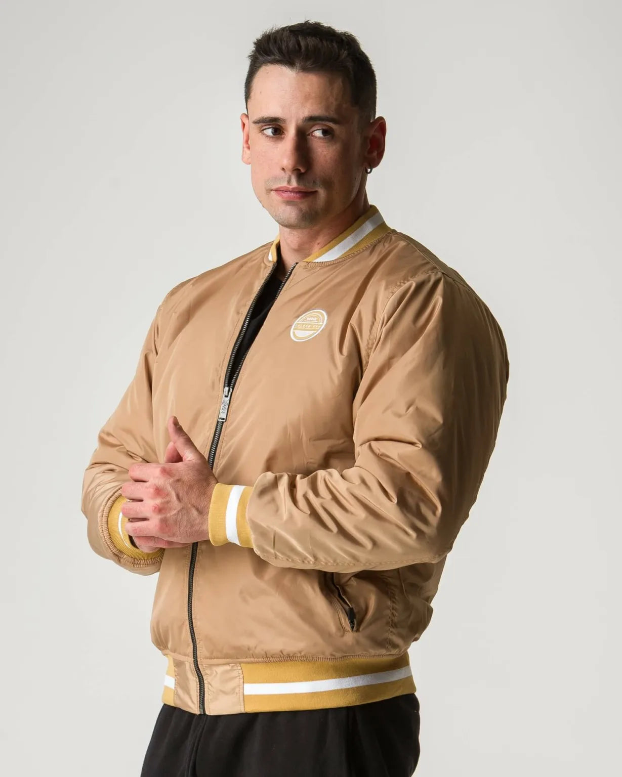 GIUBBOTTO BOMBER MNX GOLDEN ERA, CAMEL