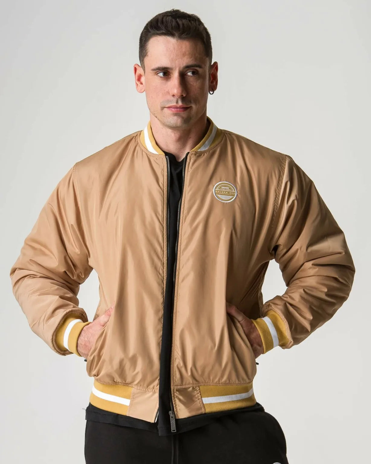 GIUBBOTTO BOMBER MNX GOLDEN ERA, CAMEL