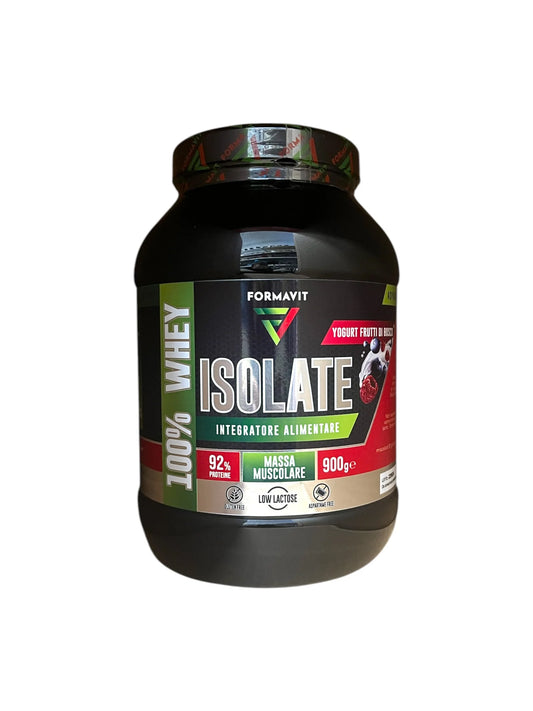 Proteine Formavit del siero del latte Isolate di qualità Volactive® – Yogurt Frutti di Bosco 900g