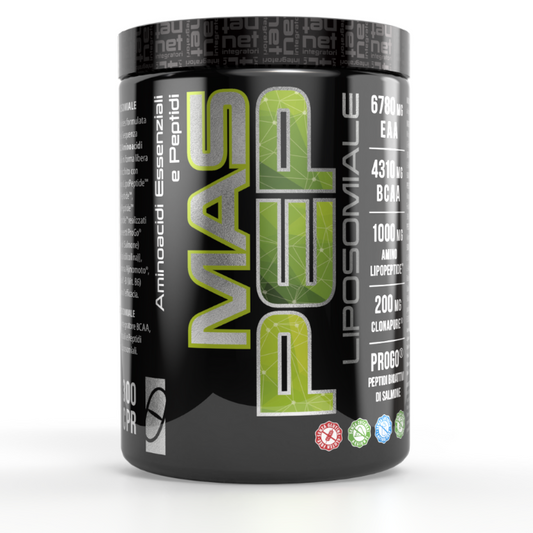 MAS PEP LIPOSOMIALE – Integratore EAA e BCAA ad alto assorbimento